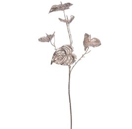 MULTI ANTHURIUM BRANCH PU 66CM CHAMPAGNE