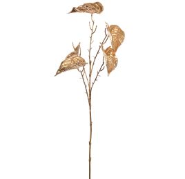 MULTI ANTHURIUM BRANCH PU 66CM GOLD