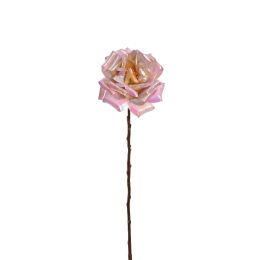 ROSE SHINY 62CM CREAM PINK