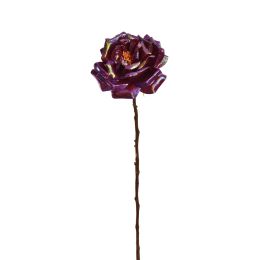 ROSE SHINY 62CM RED