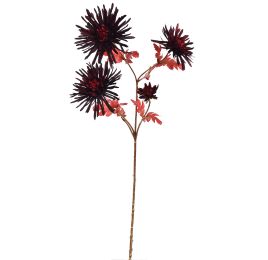 SPIDER MUM 65CM GOLD BURGUNDY