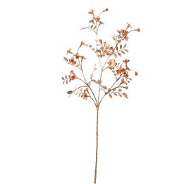 WILD FLOWER SPRAY 70CM GOLD PINK