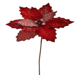 DELUXE POINSETTIA H50 D25CM RED