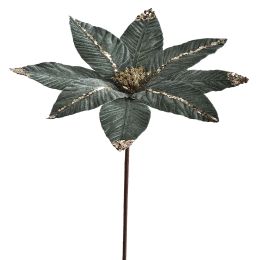 POINSETTIA GLITTER H50 D27CM GREY