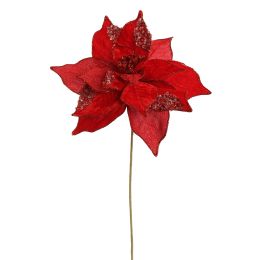 LUXUS POINSETTIA D26CM H50CM RED