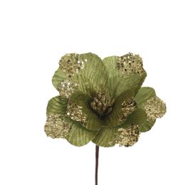 ROUND FLOWER D17CM H45CM GREEN
