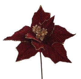 POINSETTIA D23CM H45CM BURGUNDY