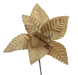 POINSETTIA D30CM H45CM GOLD
