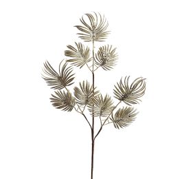 FAN PALM LEAVES SPRAY 95CM CHAMPAGNE