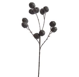 LARGE WALNUT SPRAY 60CM GREY