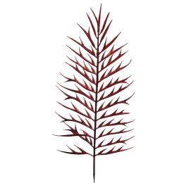 FERN LEAF 39CM (6PCS IN BAG) RED