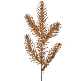 PINE SPRAY 28CM 6PCS IN POLYBAG GOLD
