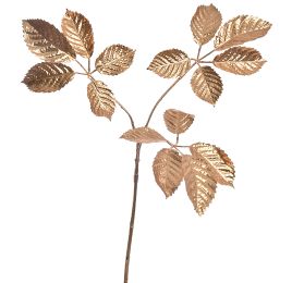 SMALL LEAF X3 45CM GOLD