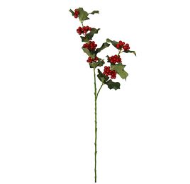 HOLLY LEAF SPRAY X2 56CM GREEN
