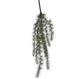 HANGING PINE SPRAYW/ICE 65CM GREEN