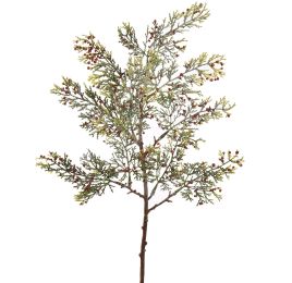 CEDAR BRANCH W/BERRY 60CM RED