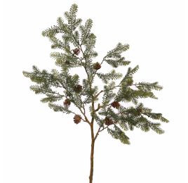 PINE SPRAY W/CONE 110CM GREEN