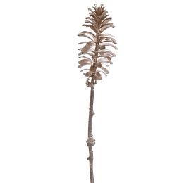 LARGE PINE CONE ON STEM 67CM CHAMPAGNE