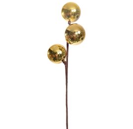 LARGE SHINY BALL SPRAY 55CM GOLD
