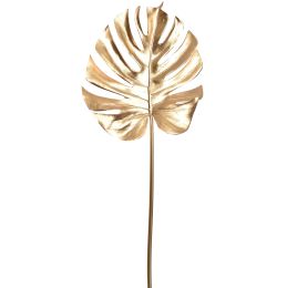 LARGE SPLIT PHILO LEAF PU 77CM GOLD