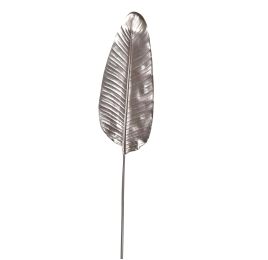 BANANA LEAF PU 110CM SILVER