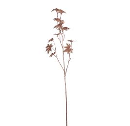 PLASTIC LEAF BRANCH 110CM ROSE