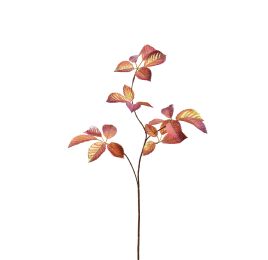 LEAF SPRAY SHINY 75CM ORANGE