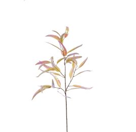 EUCALYPTUS SPRAY SHINY 95CM CREAM PINK