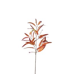 EUCALYPTUS SPRAY SHINY 95CM ORANGE
