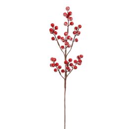 SNOWED BERRY SPRAY 60CM RED