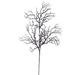 CORAL GLITTER BRANCH 64CM BLUE