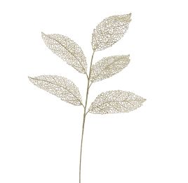 LARGE ROUND LEAF BRANCH 90CM GOLD