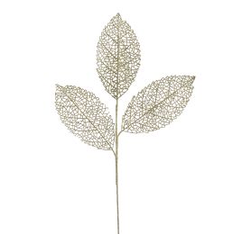 ROUND LEAF BRANCH 75CM GOLD