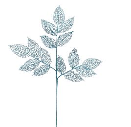 LEAF BRANCH 75CM BLUE