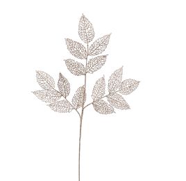 LEAF BRANCH 75CM CHAMPAGNE