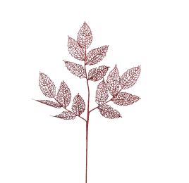 LEAF BRANCH 75CM RED