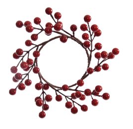 SMALL BERRY WREATH RED