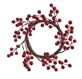 MEDIUM BERRY WREATH RED