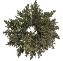CYPRESS WREATH 28CM GREEN