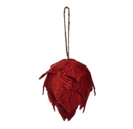 VELVET BALL 12CM RED