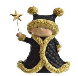 MEDIUM CHILD W/STAR 17CM BLACK