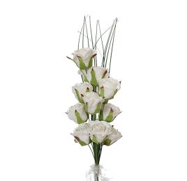 Foam roosjes wit - large H 30 CM