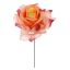ROSE ON FUNERAL STEM ORANGE