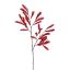 PINE BRANCH FLOCKED 105CM RED