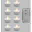 TEA LIGHTS 8X REMOTE WARM WHITE