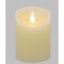 IVORY MOVING FLAME CANDLE D7,5 H10CM WARM WHITE