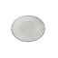 ROUND PLATE W/DIAMOND BORDER DIA 20CM SILVER