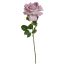 VELVET OPEN ROSE 60CM LILAC