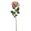 VELVET OPEN ROSE 60CM MAUVE