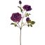 OPEN ROSE SPRAY 65CM BURGUNDY